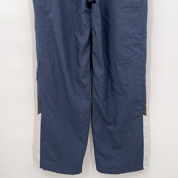Nike Navy Blue Track Pants with White & Gray Panels Men’s Large - Picture 3 of 12